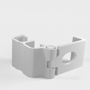 Clip organizador de cables con bisagra