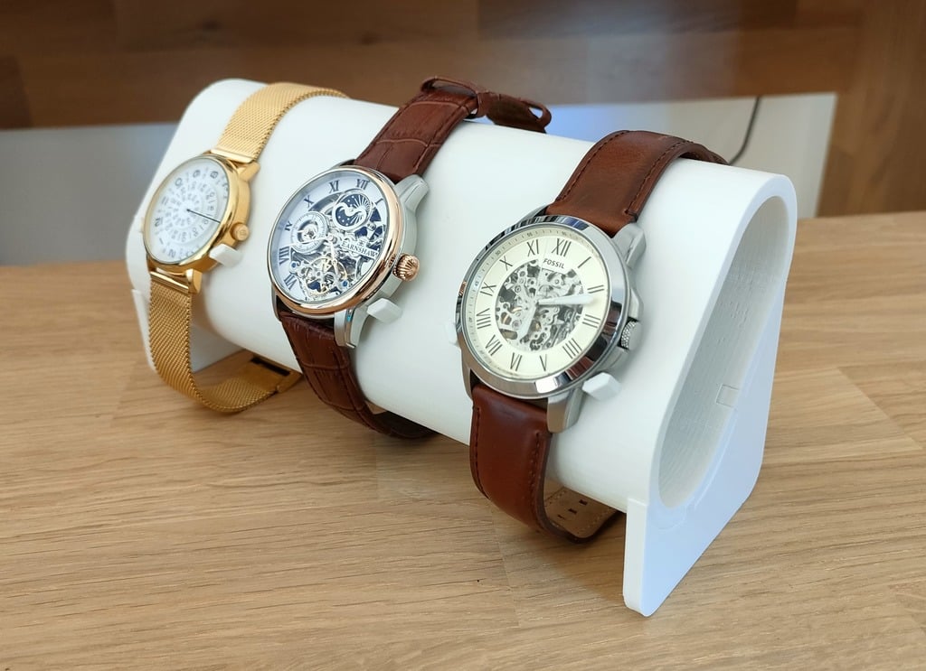 Soporte triple para relojes de sobremesa