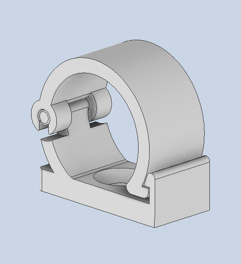 Soporte para cables con fijación por tornillo: organización óptima de cables