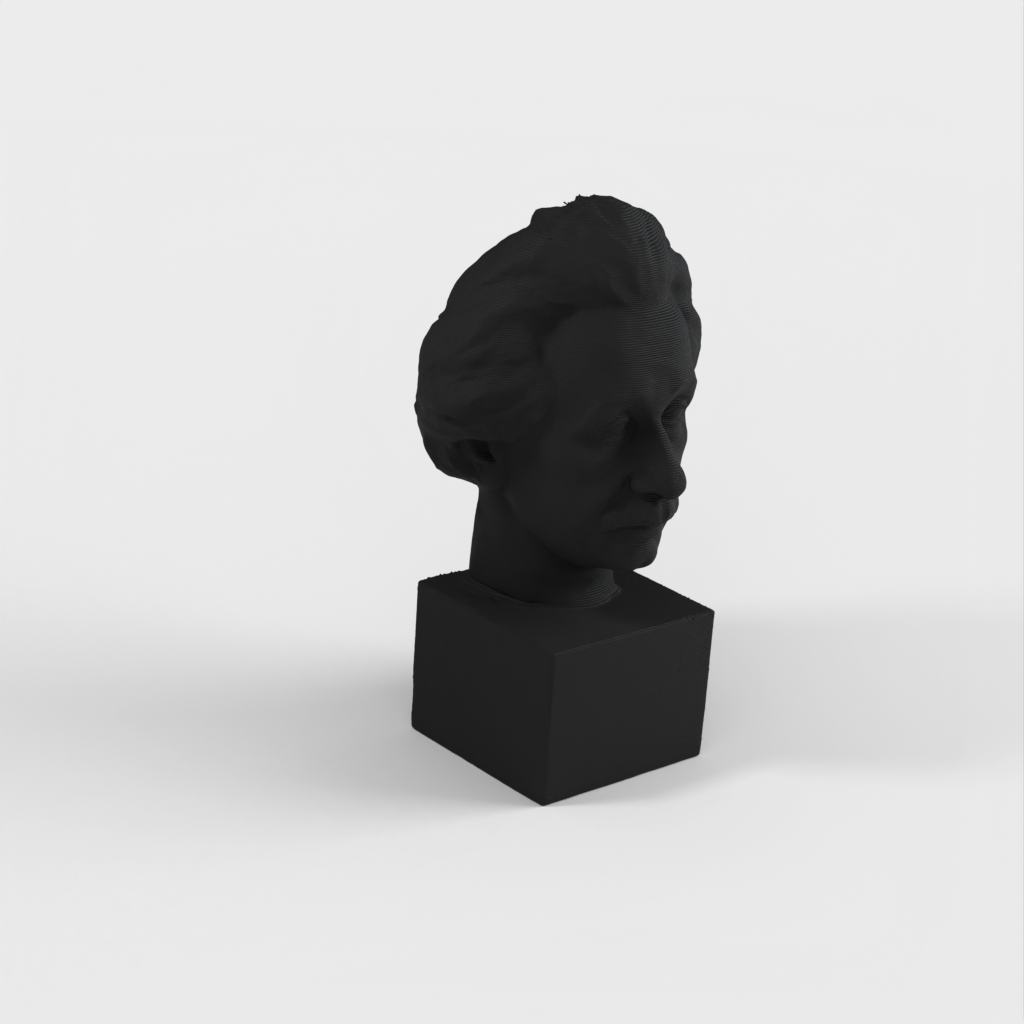 Escaneo 3D del busto de Albert Einstein - Estatua de bronce para imprimir