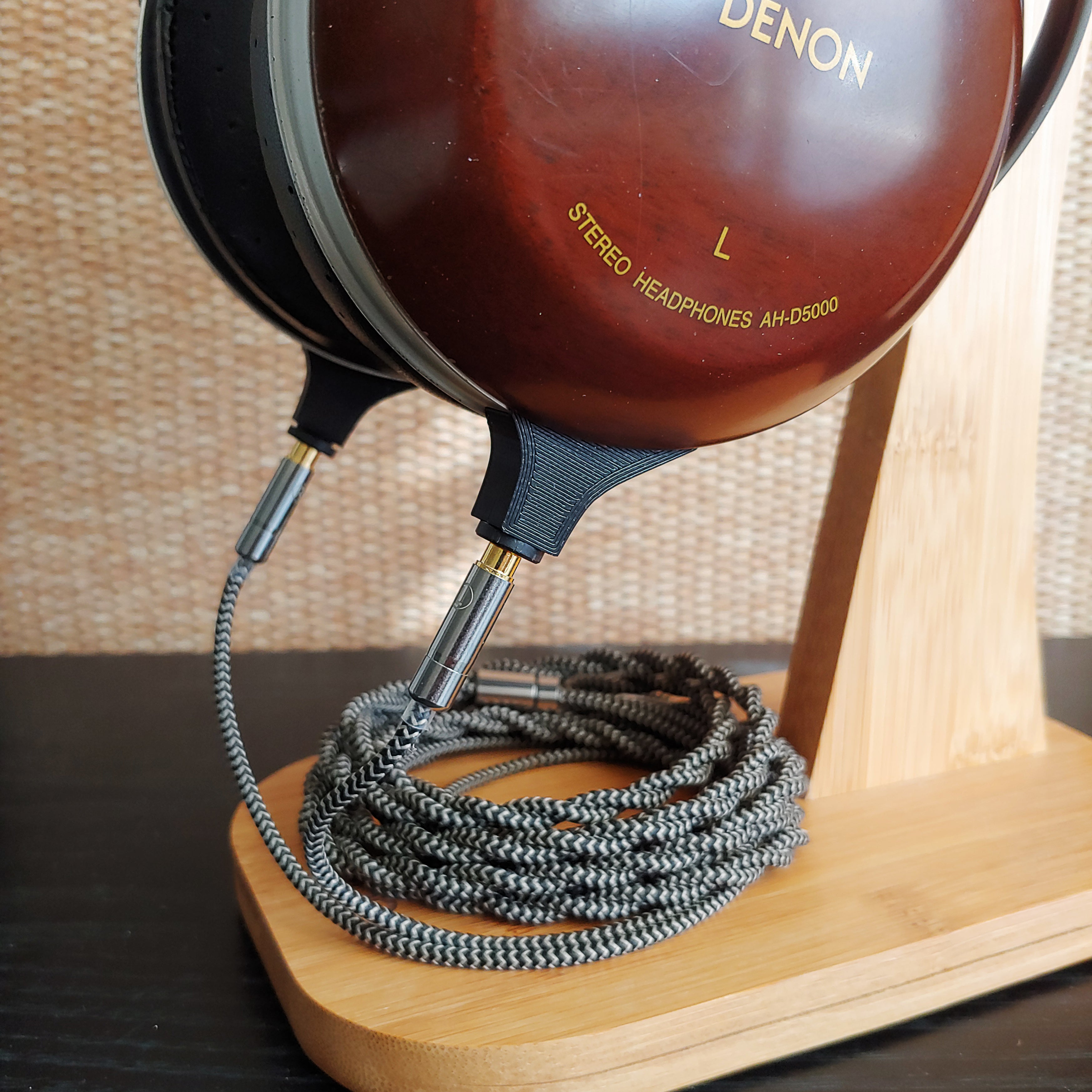 Adaptador de modificación de auriculares Denon/Fostex/E-MU para cable desmontable de 3,5 mm