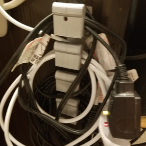 Enrollador de cables LED montado en la pared para el hogar