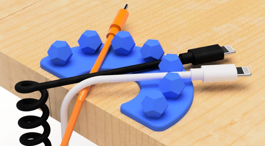 Soporte de cable USB (Dodecaedro regular)