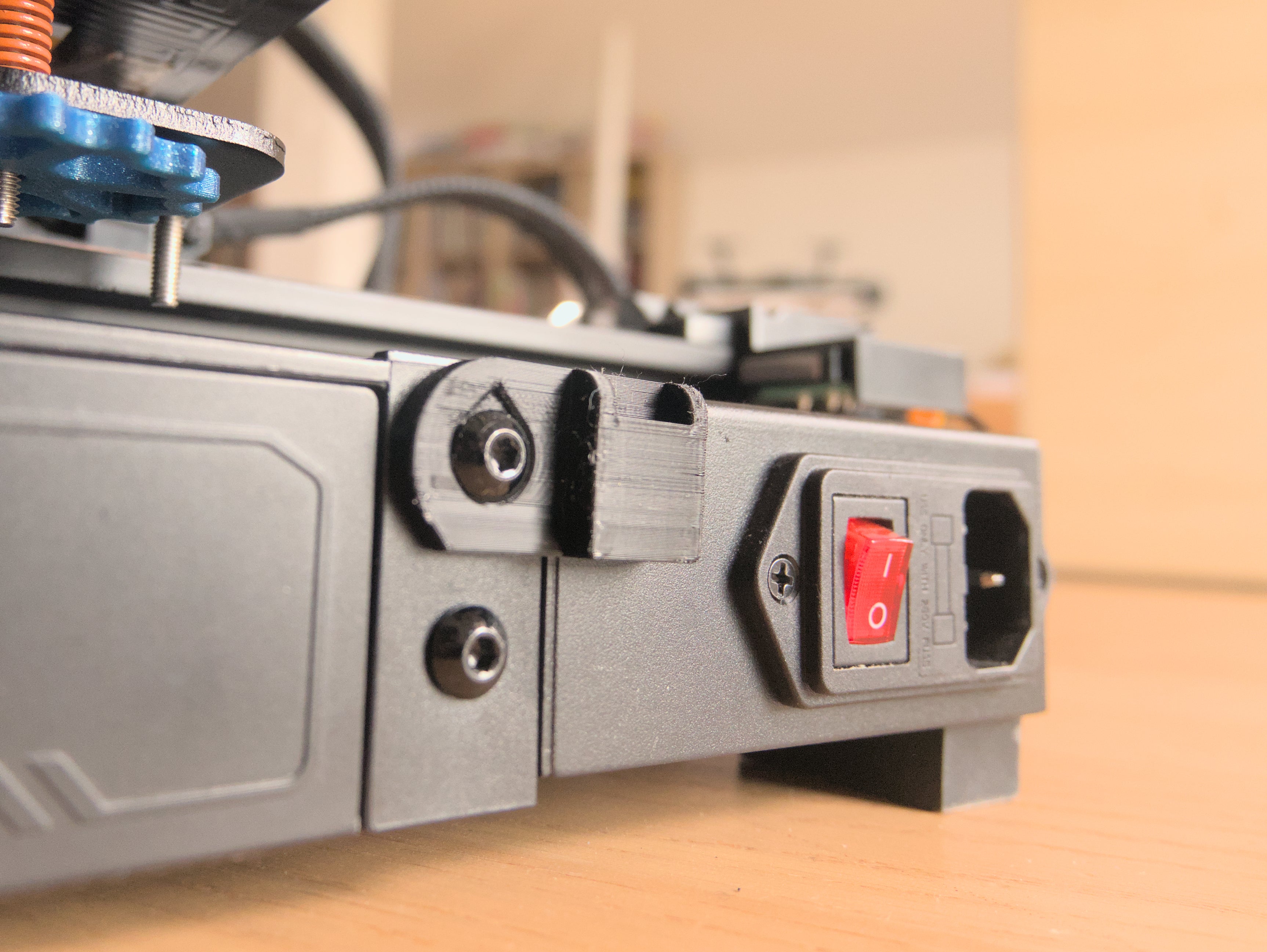 Soporte de cable de alimentación para Ender 2 Pro