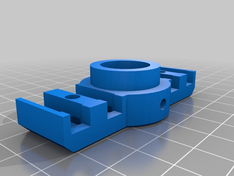 Soporte German RepRap NEO E3D V6 con enchufe integrado y gestión de cables