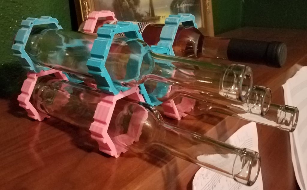 Estante modular para botellas de vino para botellas de 375 ml