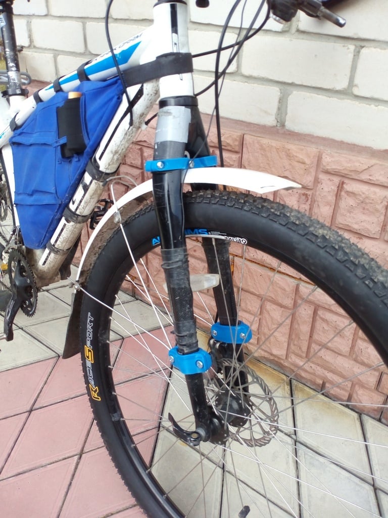 Soporte de guardabarros completo de horquilla de carbono para bicicleta MTB 29er