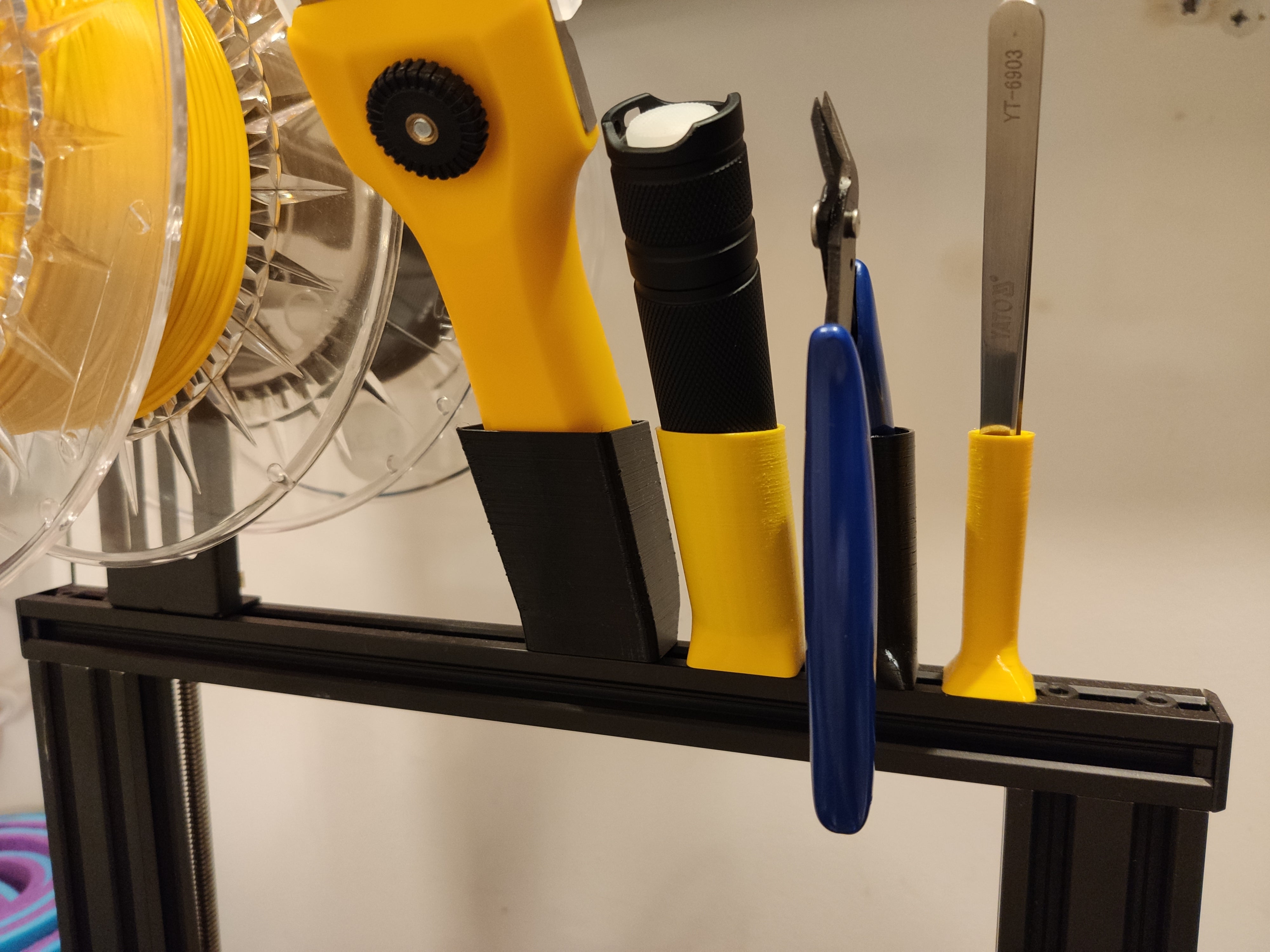 Soportes de herramientas para extrusión 2020 – Para OLFA T-45, Convoy S2+, Alicates y Pinzas