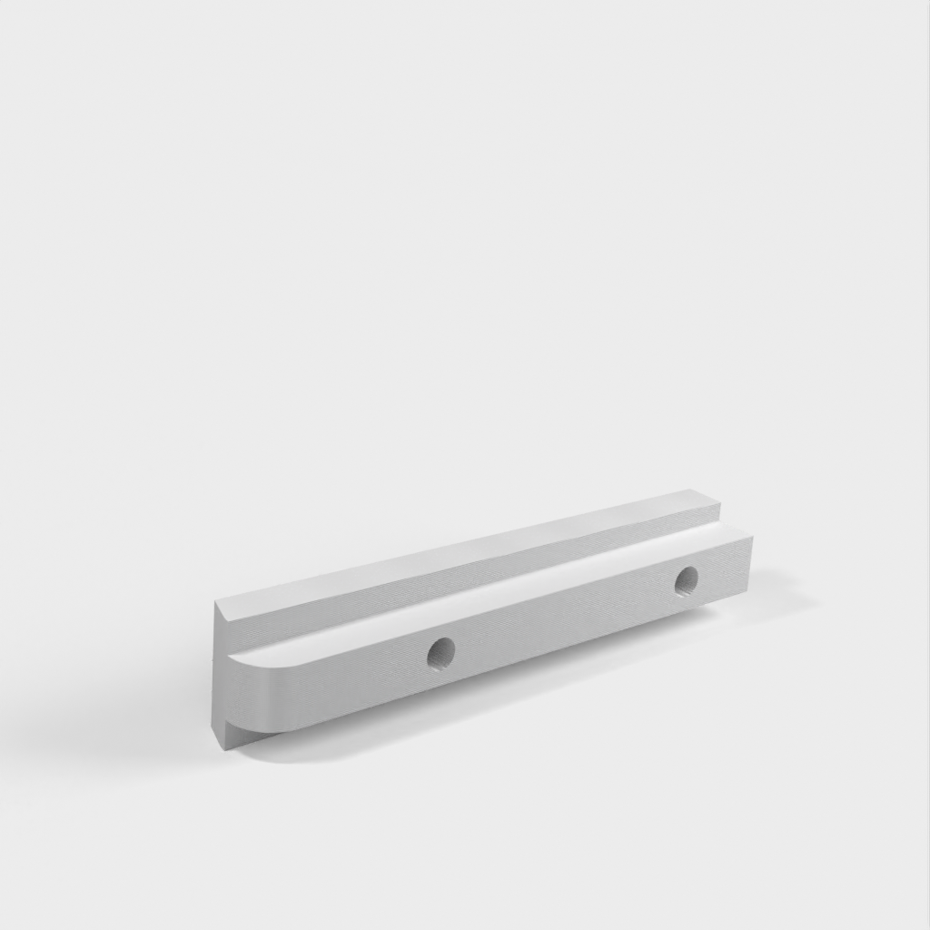 Soporte de montaje en pared con listón de montaje ciego para barra de cortina de 28 mm (Ikea)