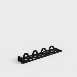 Organizador de cables 1U de 19 pulgadas para bastidor de servidor