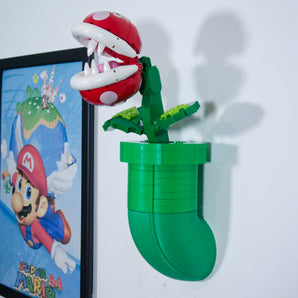 Soporte de pared para LEGO Mario Planta Piraña 71426