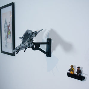 Soporte de pared para caza estelar pirata Mandalorian 75346