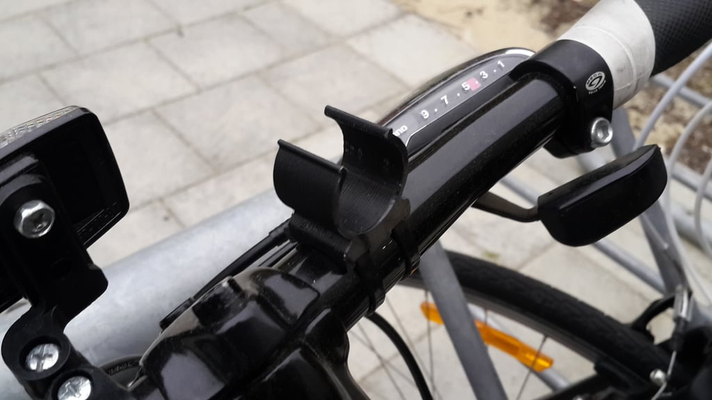 Abrazadera para linterna de bicicleta - Soporte para linterna de bicicleta para manillar de bicicleta