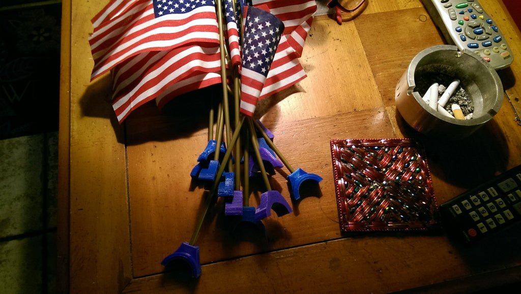 Soporte para bandera para tubo de barco para bandera americana pequeña
