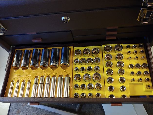 Organizador modular de enchufes para caja de herramientas
