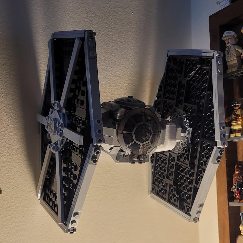 Soporte de pared para Lego Star Wars TIE Fighter