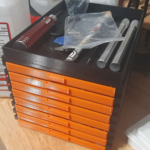 Cajones de almacenamiento modulares para herramientas pequeñas