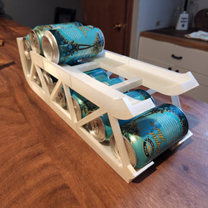 Organizador de latas para nevera para una utilización óptima del espacio