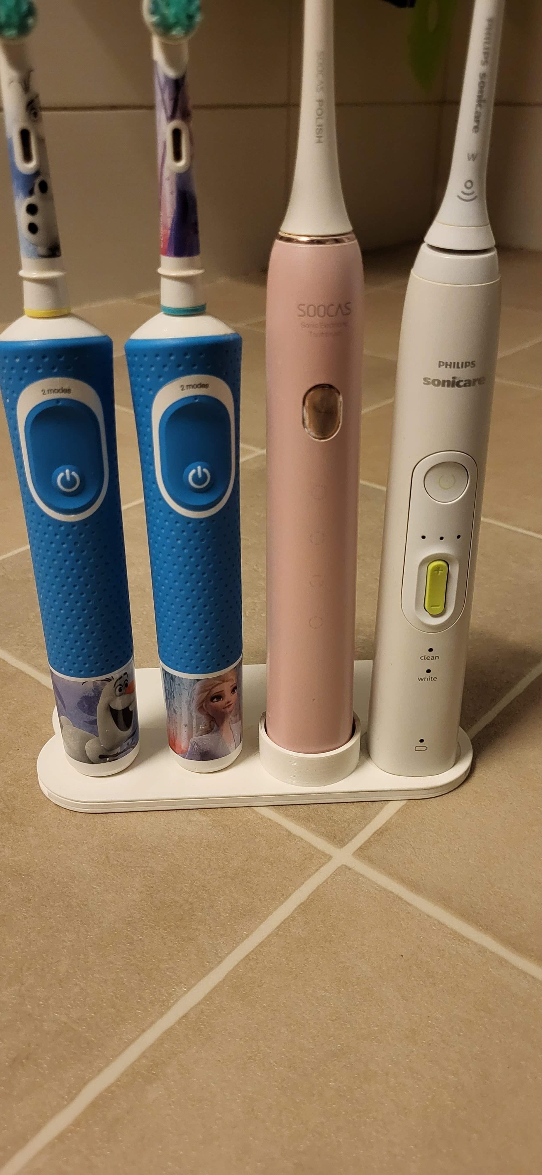 Soporte universal para cepillos de dientes para Oral-B, Philips Sonicare y Soocas