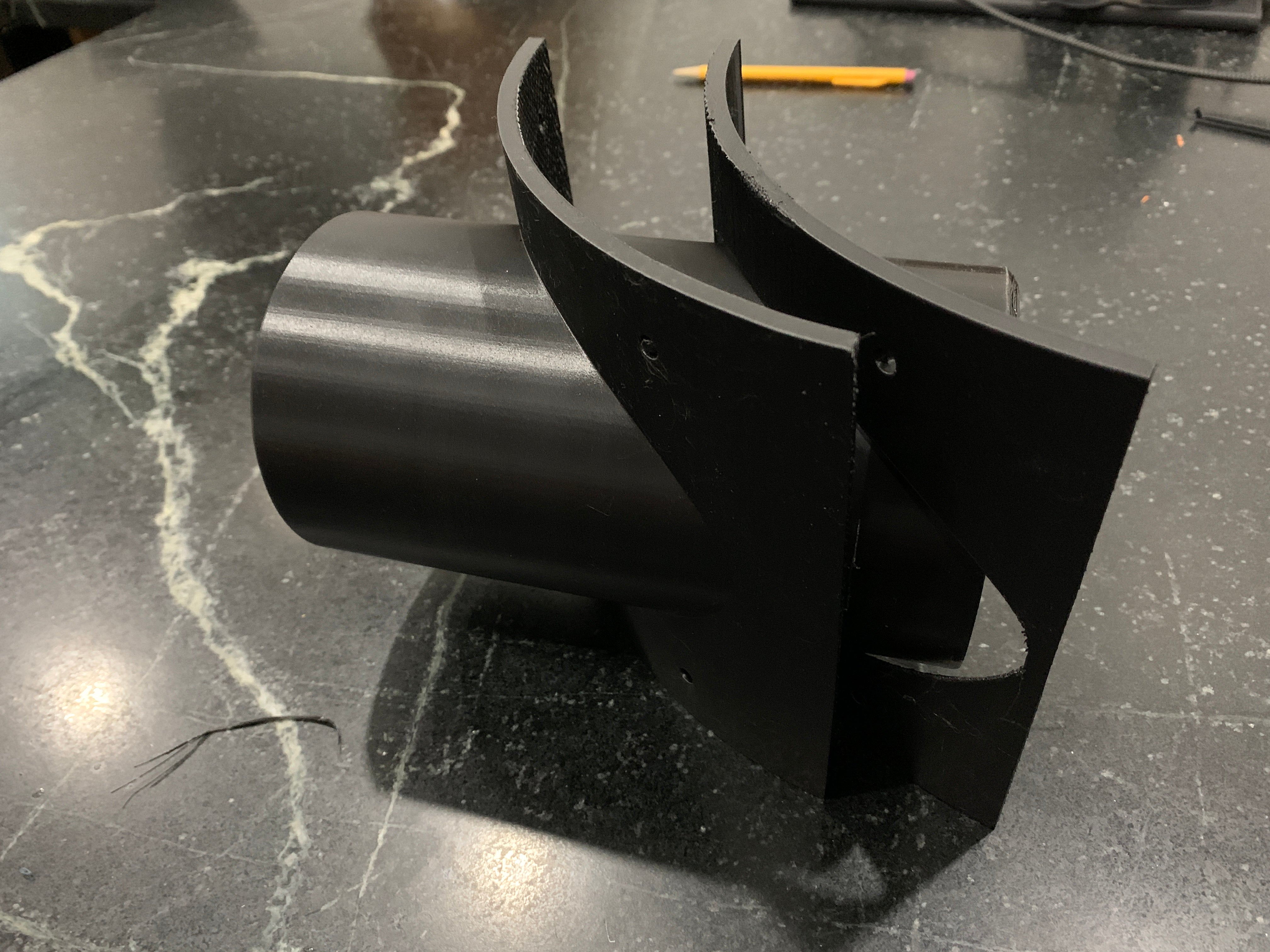 Separador de polvo ciclónico de montaje lateral para cubo de 5 galones