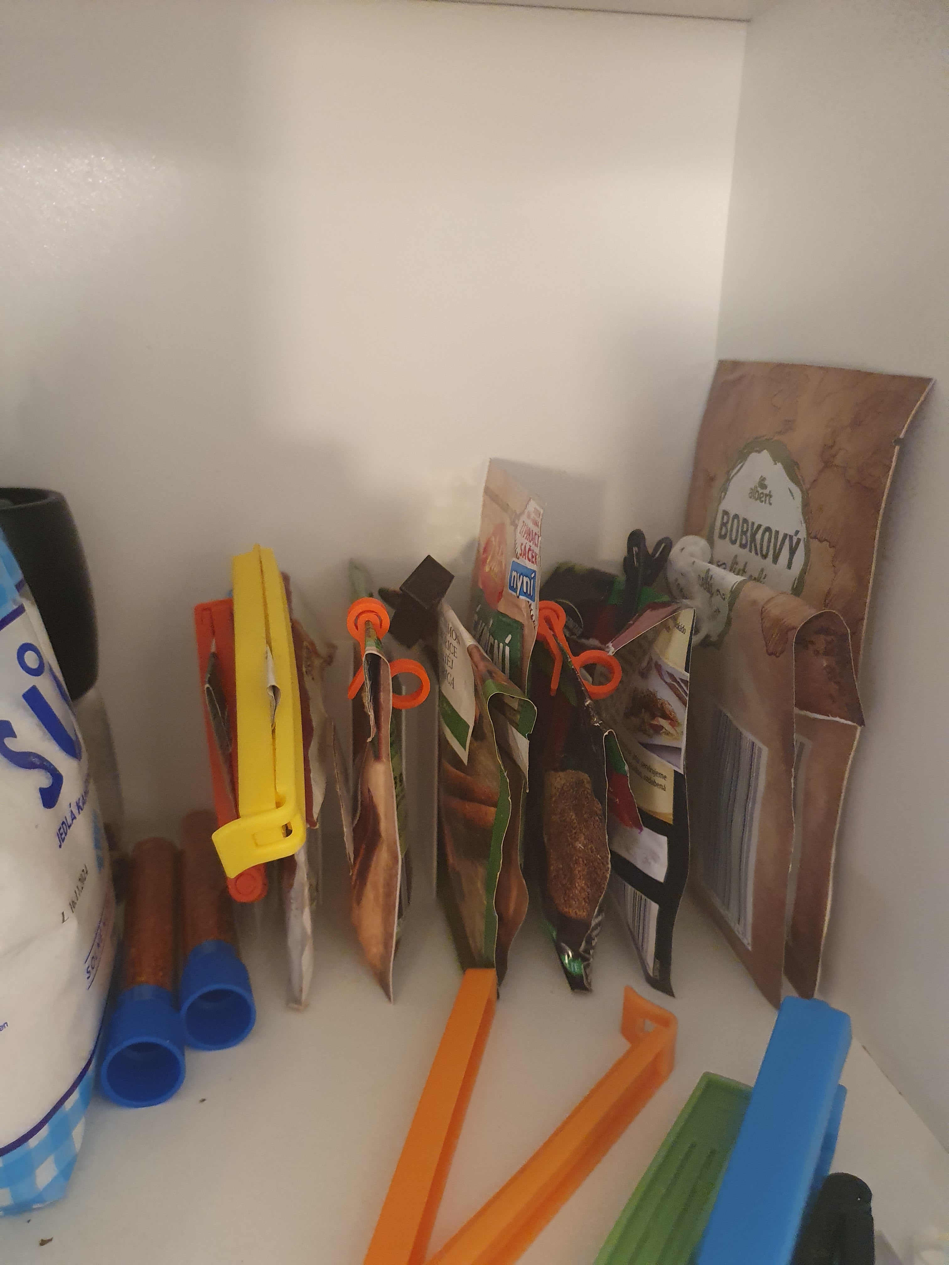 Organizador práctico de bolsas de especias para la cocina