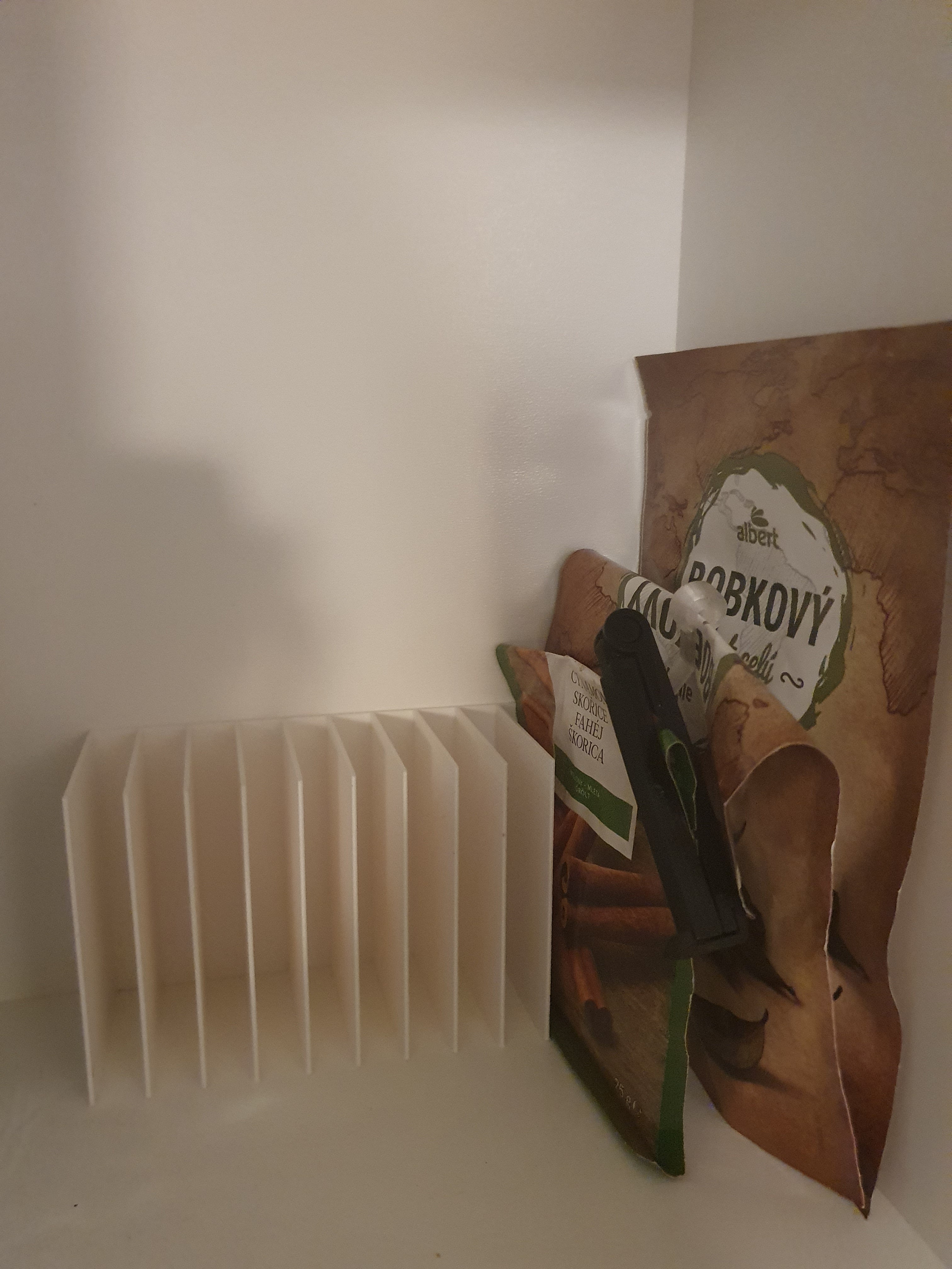 Organizador práctico de bolsas de especias para la cocina