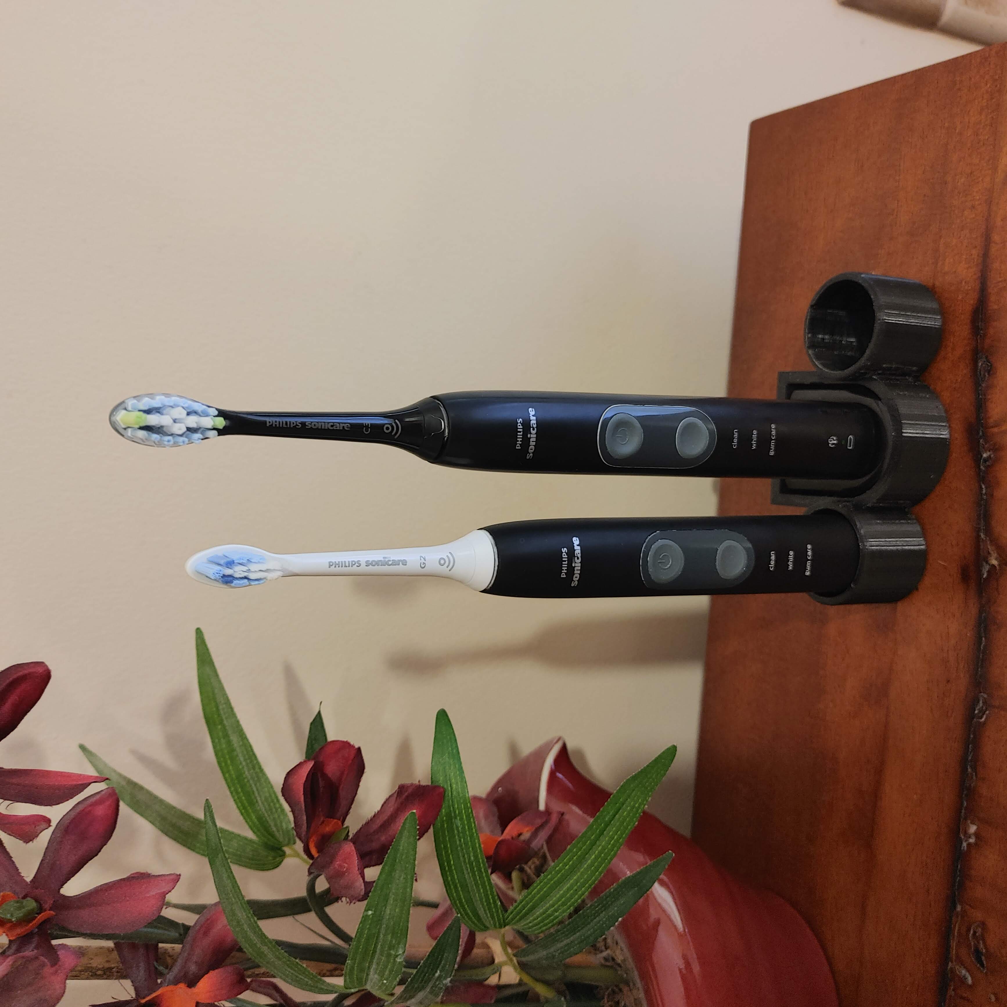 Soporte para dos cepillos de dientes Philips Sonicare con cargador