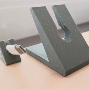 Soporte de cable moderno para escritorio