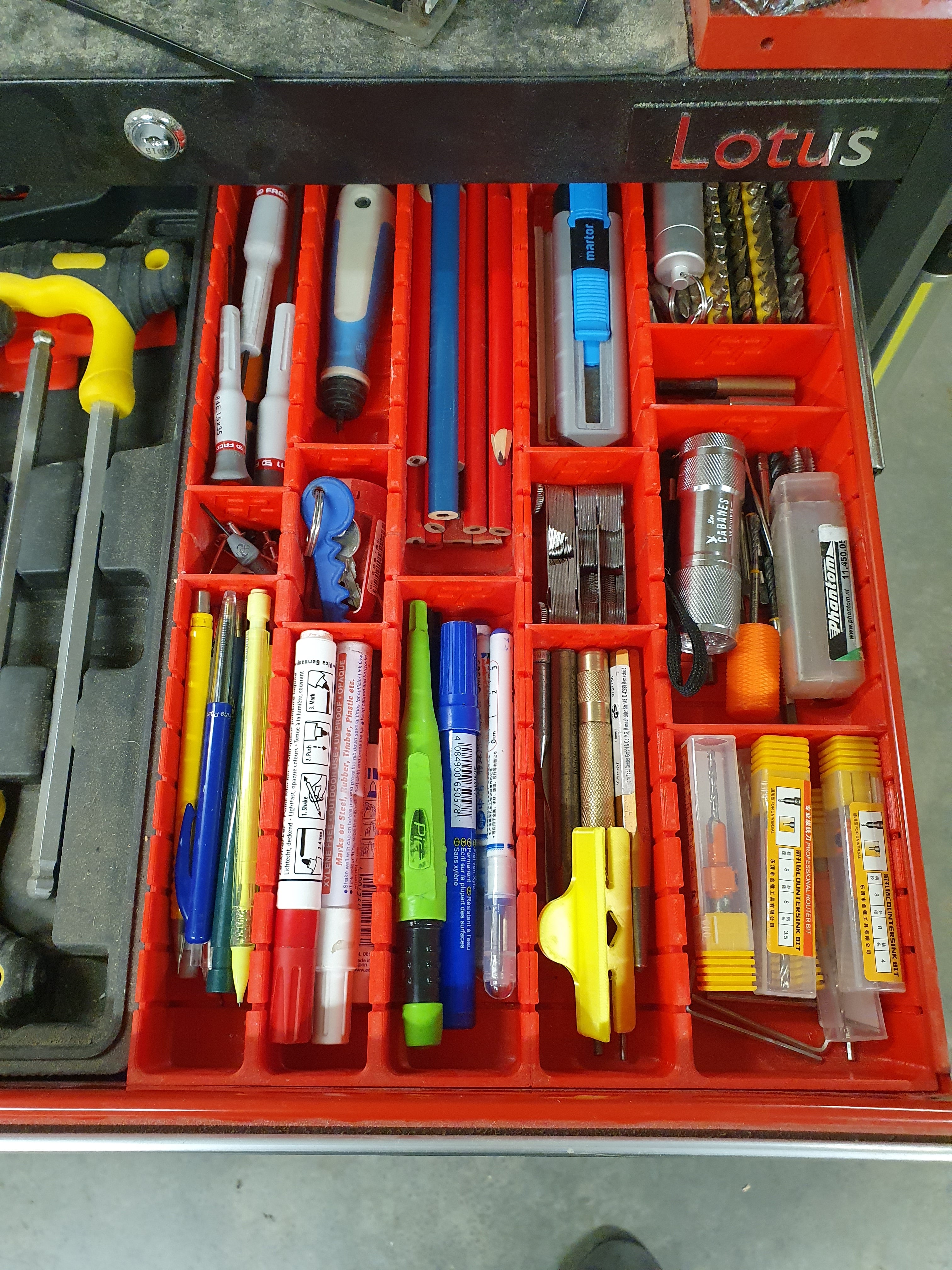 Organizador modular para cajas de herramientas