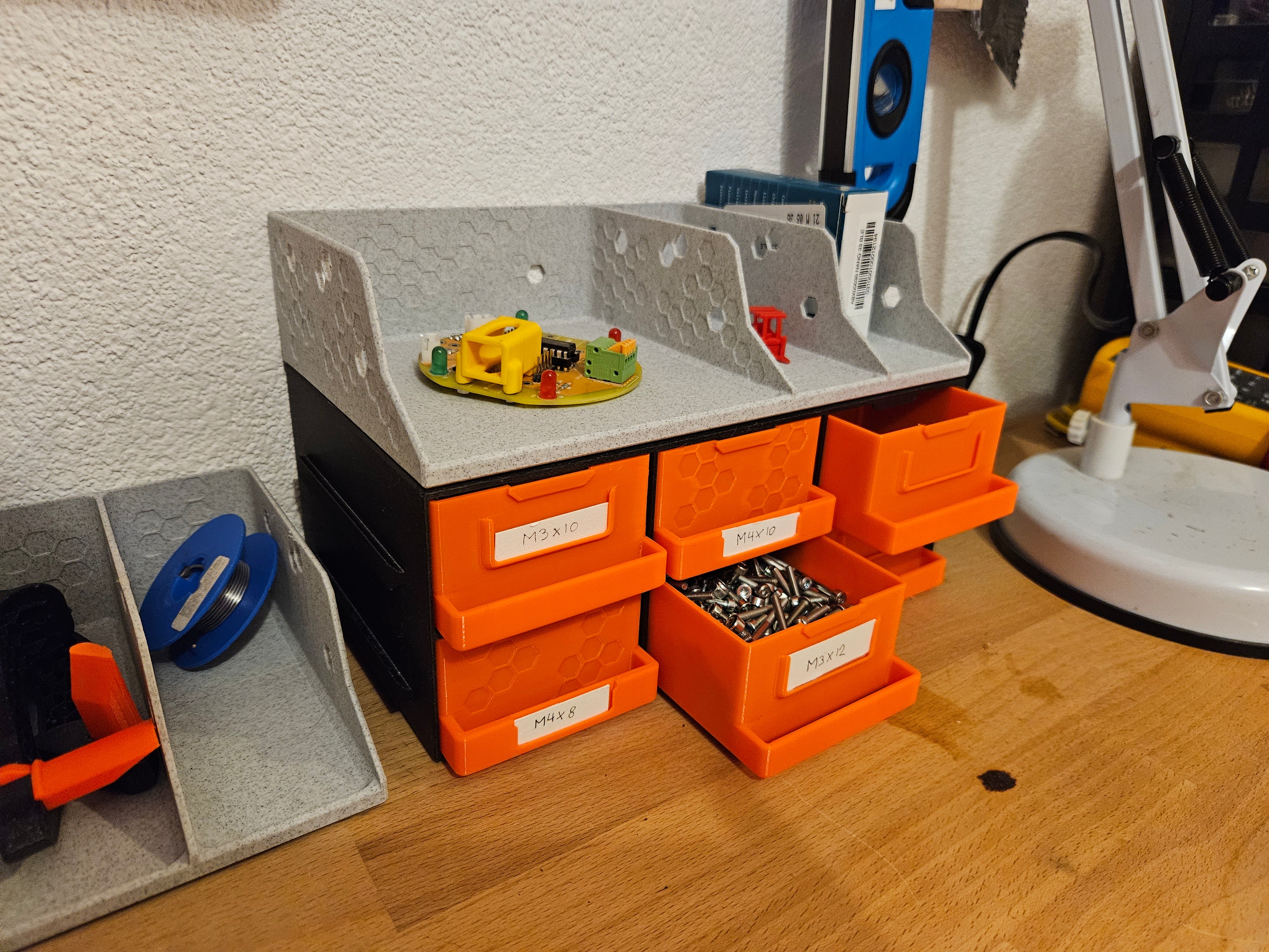 Gabinete con cajones - Organizador modular de taller