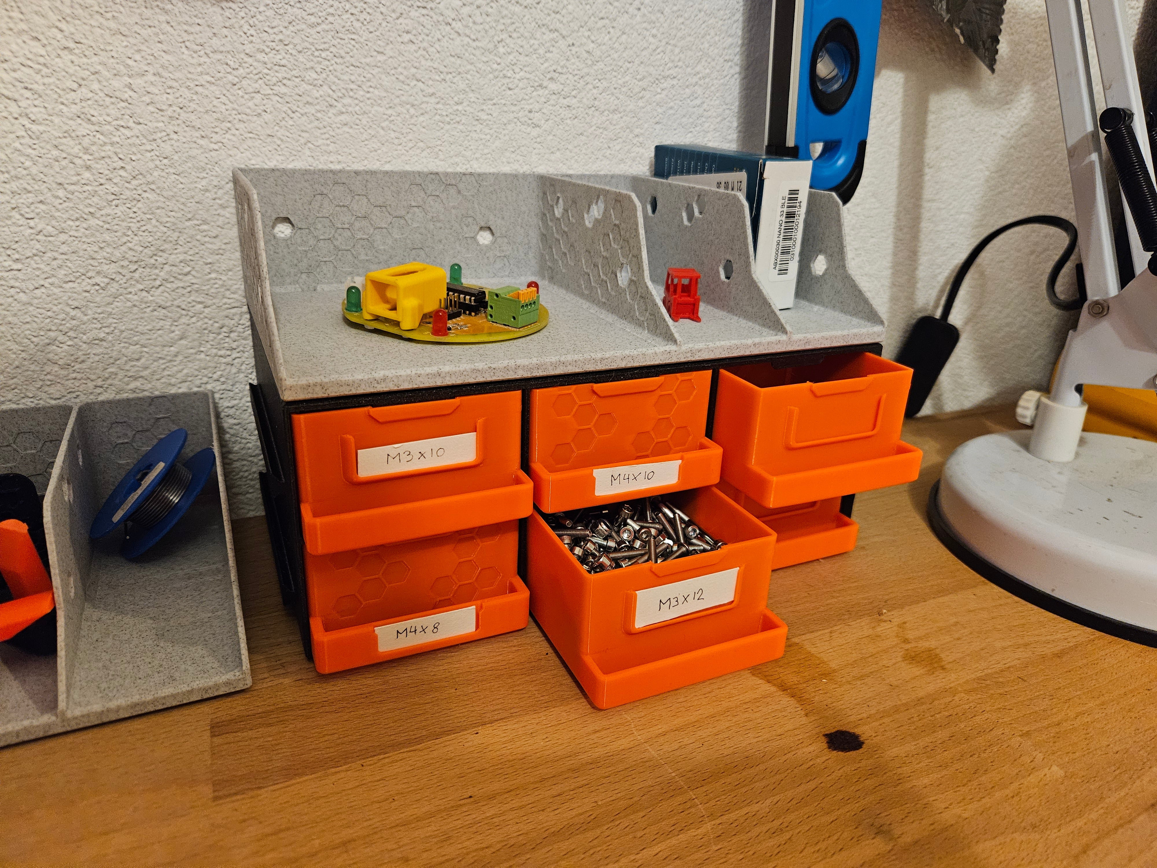 Gabinete con cajones - Organizador modular de taller
