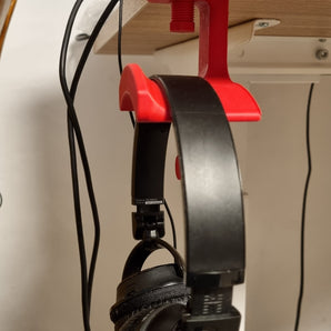 Soporte para auriculares de escritorio con gancho adicional
