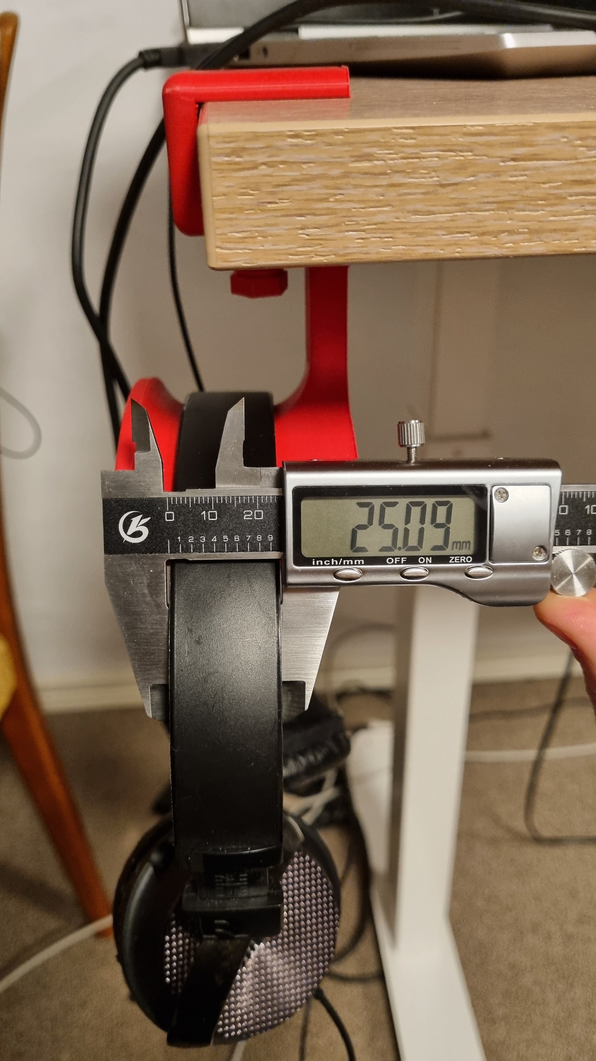Soporte para auriculares de escritorio con gancho adicional