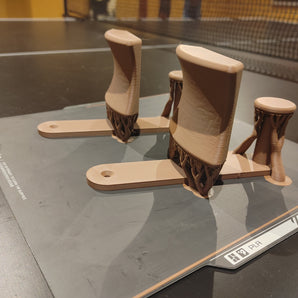 Soporte de pared para auriculares con gestión de cables