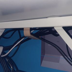 Gancho para cables para una gestión eficaz de los cables debajo del escritorio