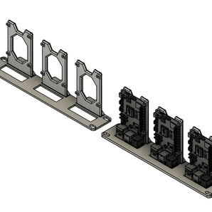 Rack de montaje de 10 pulgadas para 3 Raspberry Pi 5