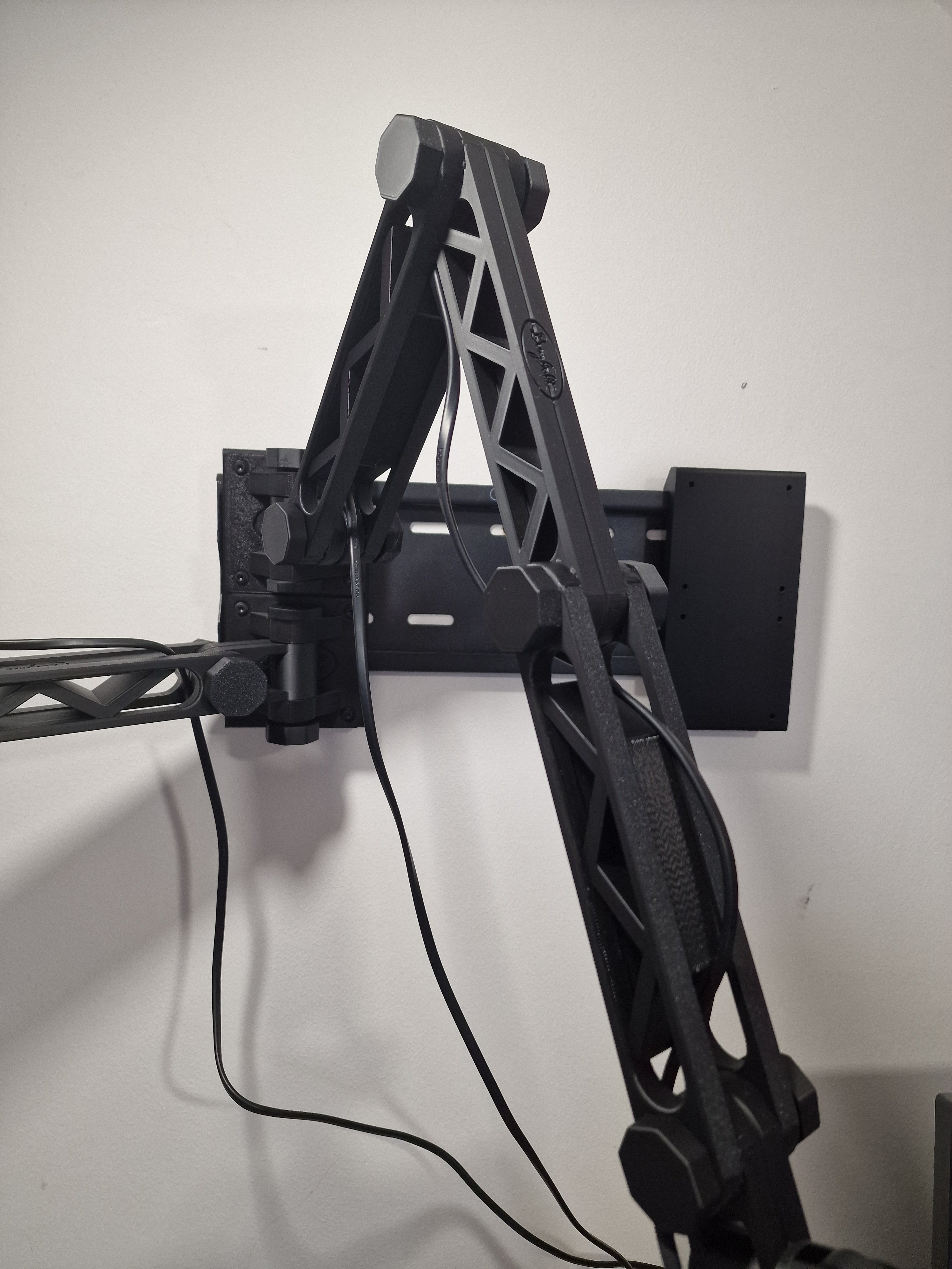 Soporte de pared ajustable con brazo para luces LED y TV