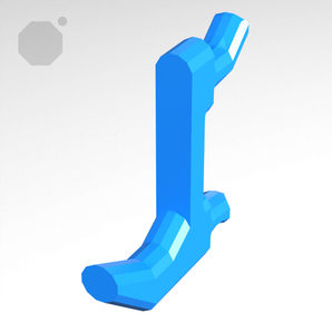 Gancho de clic para tablero perforado Multiboard de 20 mm