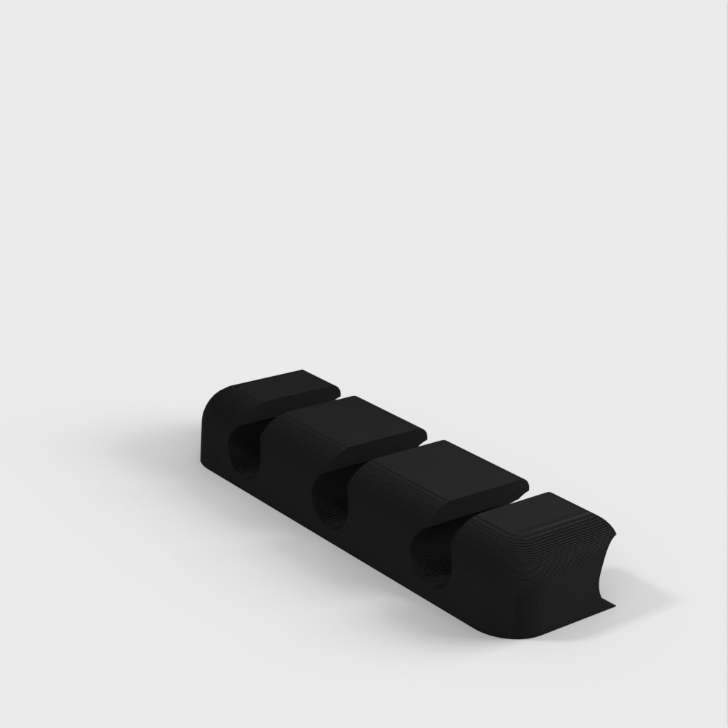 3 × soporte de cable USB para montaje con cinta adhesiva de doble cara