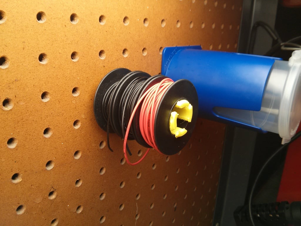 Soporte para carrete de alambre de tablero perforado – Almacenamiento práctico para cables