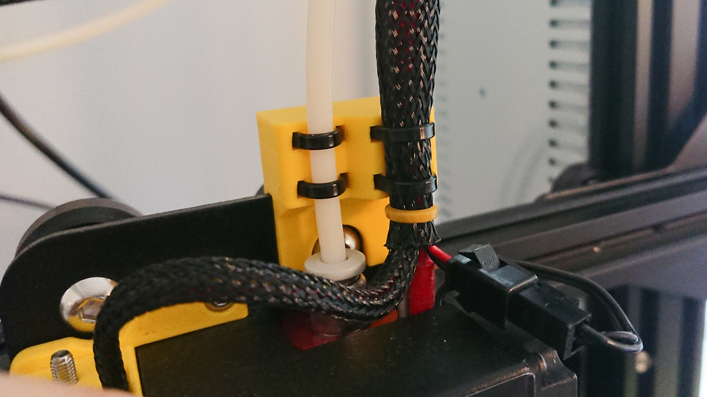 Soporte para tubo y cables Hotend Bowden con alivio para Creality Ender 3