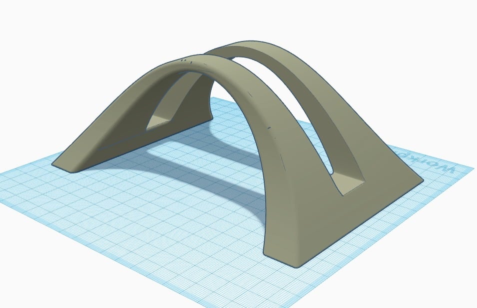 Soporte elegante y curvo para computadora portátil REMIX - Para MacBook Pro y otras computadoras portátiles (175x120 mm)