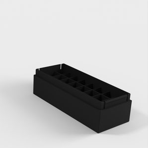 Caja de pilas para 24 pilas AA.