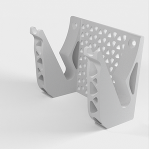 Soporte de pared de doble brazo para monopatín y longboard (Remix)