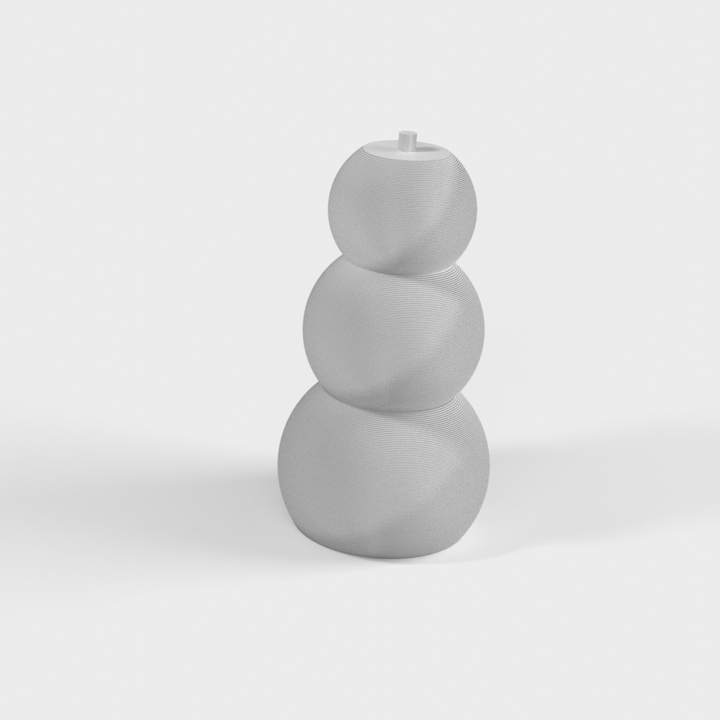 Adorno sencillo de muñeco de nieve para Navidad