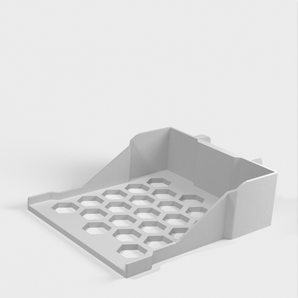 Estante Skadis de IKEA para caja apilable