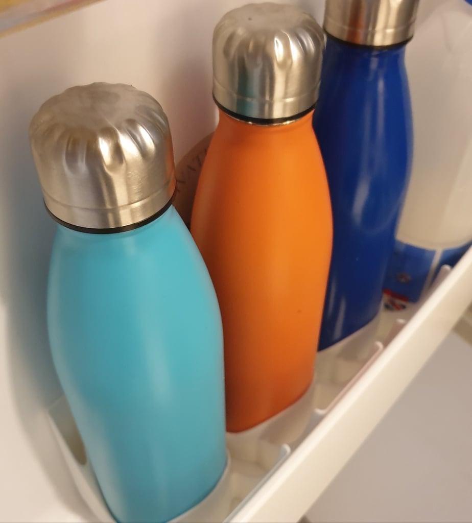 Soporte para botellas y vasos para puerta de frigorífico