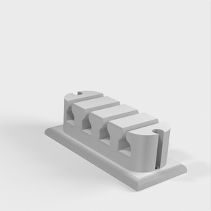 Soporte para cables con 4 orificios para tornillos