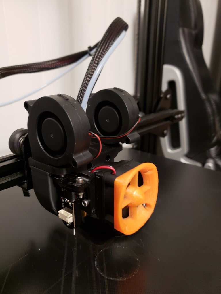 Soporte de actualización para Geeetech A10/A30: Soporte para Hotend E3D V6 y ventilador Dual 5015