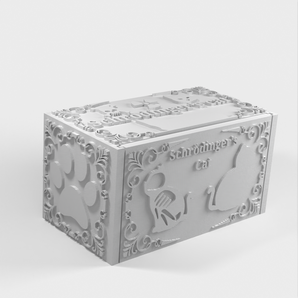 Impresión 3D del gato de Schrödinger, demostración física de la teoría de la mecánica cuántica